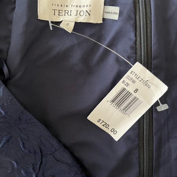 Teri Jon by Rickie Freeman Jacquard Satin Ball Gown - Picture 9 of 9